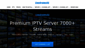 What Livestreams4u.com website looked like in 2018 (5 years ago)