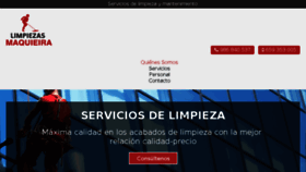 What Limpiezasmaquieira.es website looked like in 2018 (5 years ago)