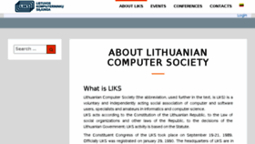 What Liks.lt website looked like in 2018 (5 years ago)