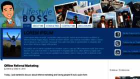 What Lifestyleboss.com website looked like in 2018 (5 years ago)