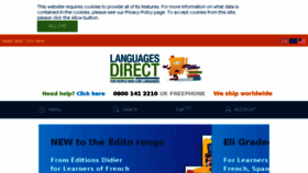 What Languages-direct.com website looked like in 2018 (5 years ago)