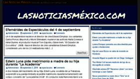 What Lasnoticiasmexico.com website looked like in 2018 (5 years ago)