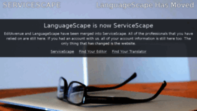 What Languagescape.com website looked like in 2018 (7 years ago)