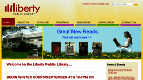 What Libertypubliclibrary.org website looked like in 2018 (5 years ago)