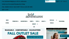 What Littleadventures.com website looked like in 2018 (5 years ago)
