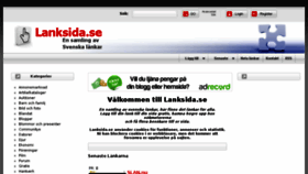 What Lanksida.se website looked like in 2018 (5 years ago)