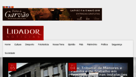 What Lidadornoticias.pt website looked like in 2018 (5 years ago)