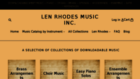 What Lenrhodesmusic.com website looked like in 2018 (5 years ago)