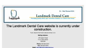 What Landmarkdentalcare.ca website looked like in 2018 (5 years ago)