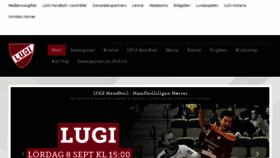 What Lugihandboll.se website looked like in 2018 (5 years ago)