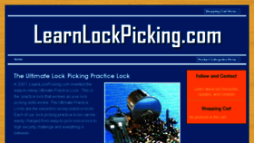 What Learnlockpicking.com website looked like in 2018 (5 years ago)