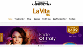 What Lavitaspas.com website looked like in 2018 (5 years ago)