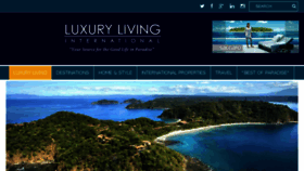 What Luxurylivingmag.com website looked like in 2018 (5 years ago)