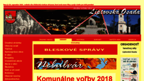 What Liptovskaosada.com website looked like in 2018 (5 years ago)