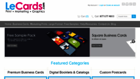 What Lecards.com website looked like in 2018 (5 years ago)