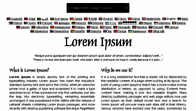 What Lipsum.net website looked like in 2018 (5 years ago)