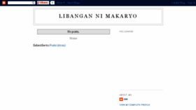What Libangannimakario.blogspot.com website looked like in 2018 (5 years ago)