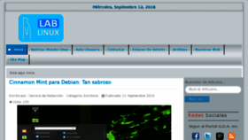What Laboratoriolinux.es website looked like in 2018 (5 years ago)