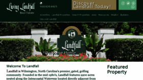 What Livinglandfall.com website looked like in 2018 (5 years ago)