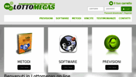 What Lottomegas.com website looked like in 2018 (5 years ago)