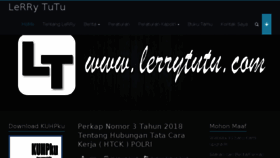 What Lerrytutu.com website looked like in 2018 (5 years ago)