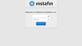 What Lifebankfoundation.instafin.com website looked like in 2018 (5 years ago)