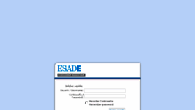 What Ldapsso.esade.edu website looked like in 2018 (5 years ago)