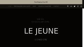 What Lejeunechocolatiers.com website looked like in 2018 (5 years ago)