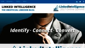 What Linkedintelligence.com website looked like in 2018 (5 years ago)