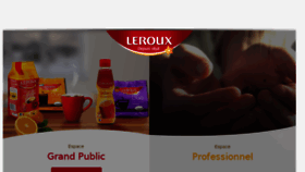 What Leroux.com website looked like in 2018 (5 years ago)