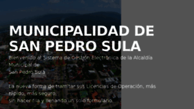 What Licencias.sanpedrosula.hn website looked like in 2018 (5 years ago)