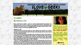 What Love-geek.net website looked like in 2018 (5 years ago)