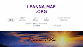 What Leannamae.org website looked like in 2018 (5 years ago)