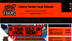 What Libertycenterschools.org website looked like in 2018 (5 years ago)