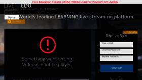 What Liveedu.tv website looked like in 2018 (6 years ago)