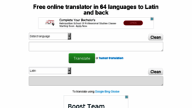 What Latin-online-translation.com website looked like in 2018 (5 years ago)