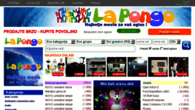 What Lapongo.com website looked like in 2018 (5 years ago)