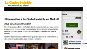 What Laciudad-invisible.com website looked like in 2018 (5 years ago)
