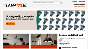 What Lamp123.nl website looked like in 2018 (5 years ago)