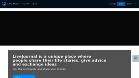 What Livejournal.com website looked like in 2018 (5 years ago)