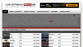 What Live-stream-live.se website looked like in 2018 (5 years ago)