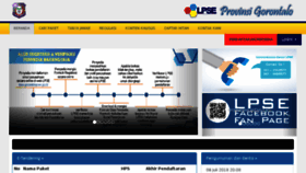 What Lpse.gorontaloprov.go.id website looked like in 2018 (5 years ago)