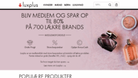 What Luxplus.dk website looked like in 2018 (5 years ago)