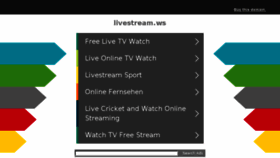 What Livestream.ws website looked like in 2018 (5 years ago)