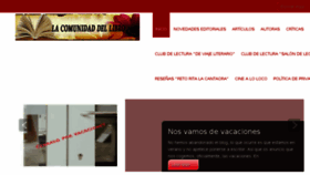What Lacomunidaddellibro.com website looked like in 2018 (5 years ago)