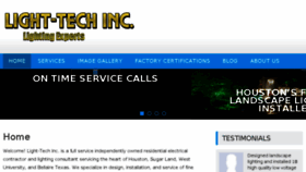 What Lighttechinc.com website looked like in 2018 (5 years ago)
