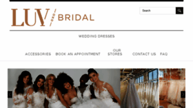 What Luvbridal.com website looked like in 2018 (5 years ago)