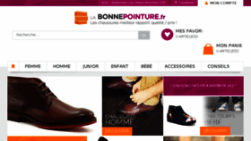 What Labonnepointure.fr website looked like in 2018 (5 years ago)
