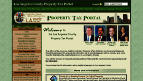 What Lacountypropertytax.com website looked like in 2018 (5 years ago)