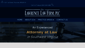 What Lawrencelawfirm.net website looked like in 2018 (5 years ago)